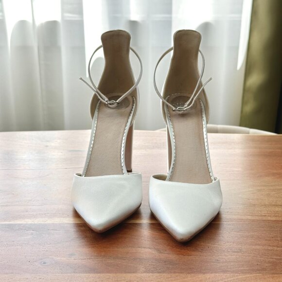NEW Bridal Pointed Toe Block Heels EU39 US 8.5-9 - Picture 4 of 7